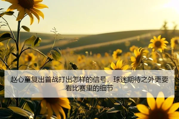 赵心童复出首战打出怎样的信号，球迷期待之外更要看比赛里的细节